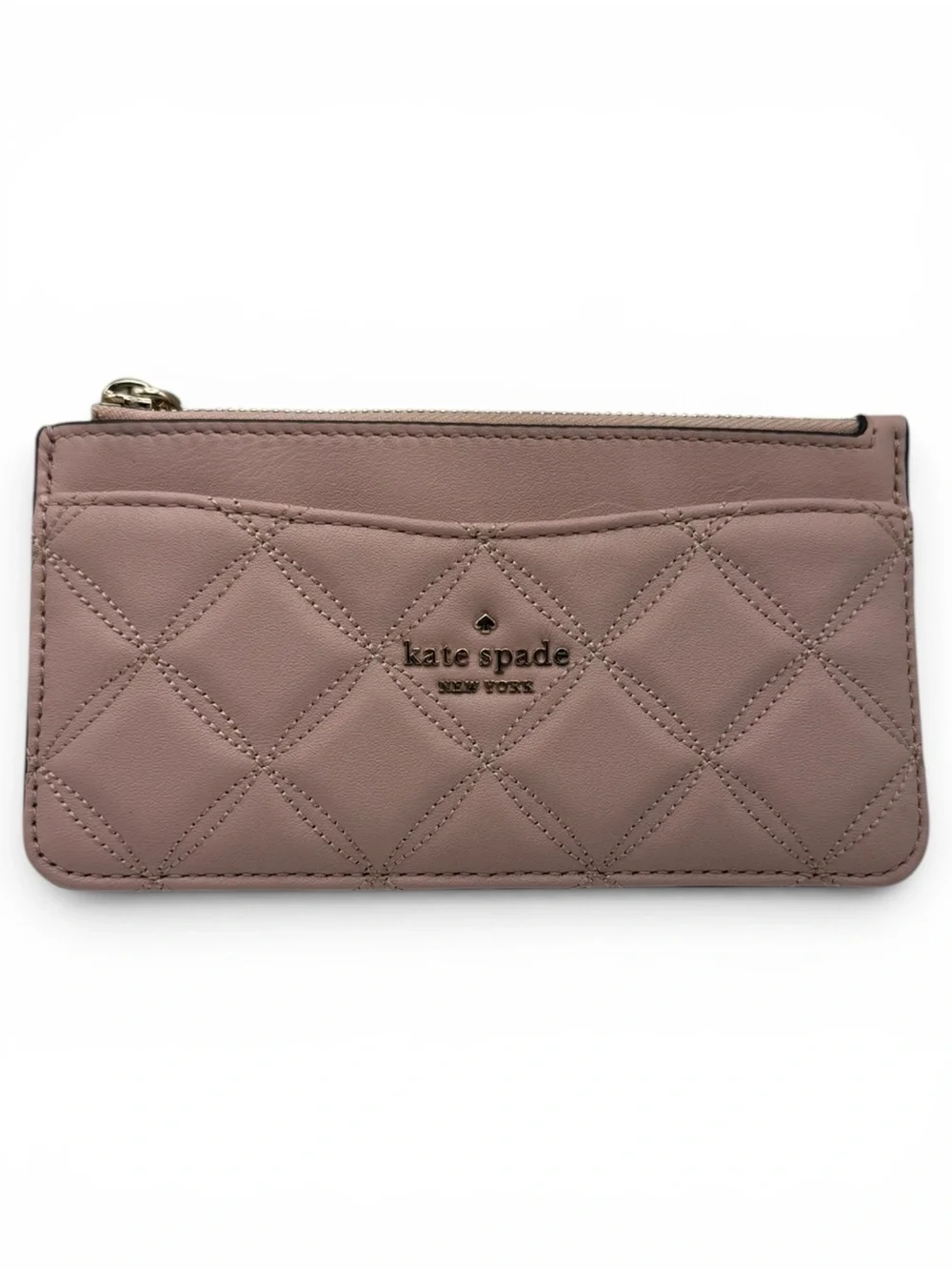 Kate Spade Natalia Quilted Leather Slim Card Holder Wallet